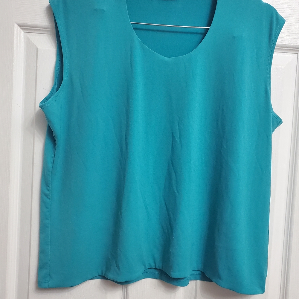TanJay Turquoise Sleeveless Tank Top